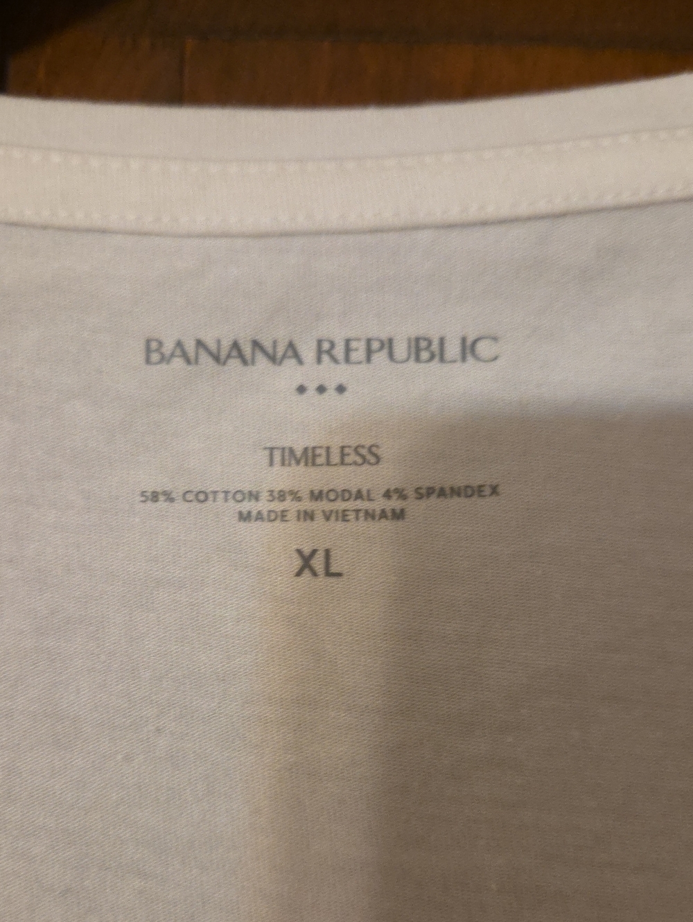 Banana Republic Timeless Tees, Classic V-Neck Women's Tee - White and Black - Picture 2 of 5